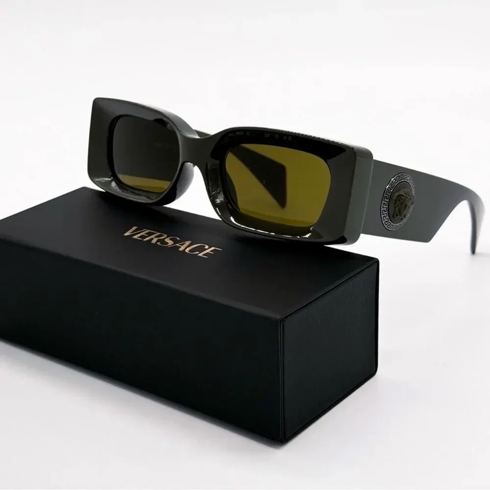 New! Versace VE4474U 549173 Stylish Olive Sunglasses, Unisex, Authentic